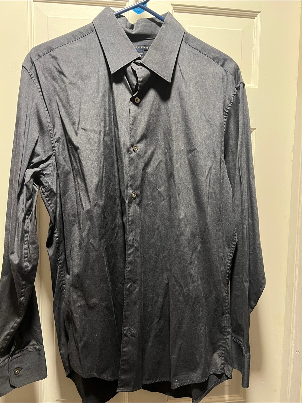 Men's Black Dress Shirt - Classic Long Sleeve